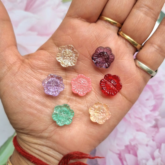 Glass Beads - Flower