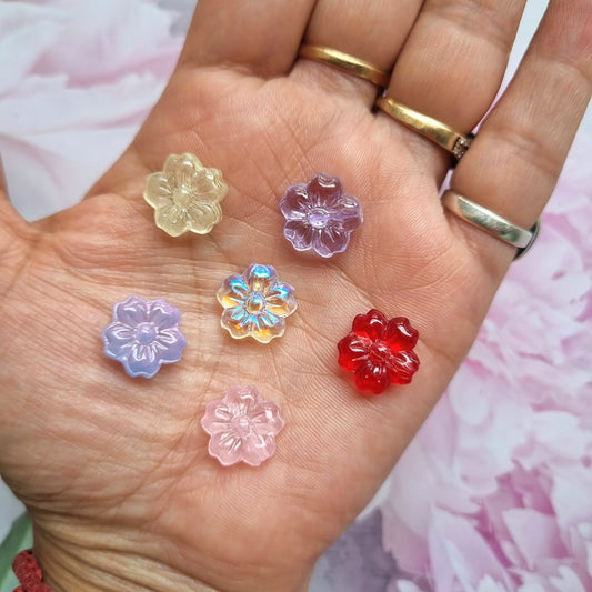 Glass Beads - Flower