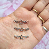Silver Metal Charm - Star Connector