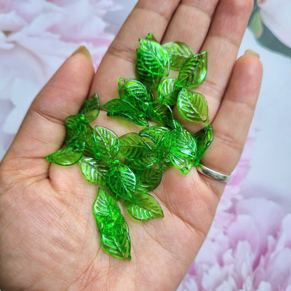 Acrylic Transparent Leaf (Pale Green)