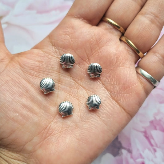 Silver Metal - Shell Beads