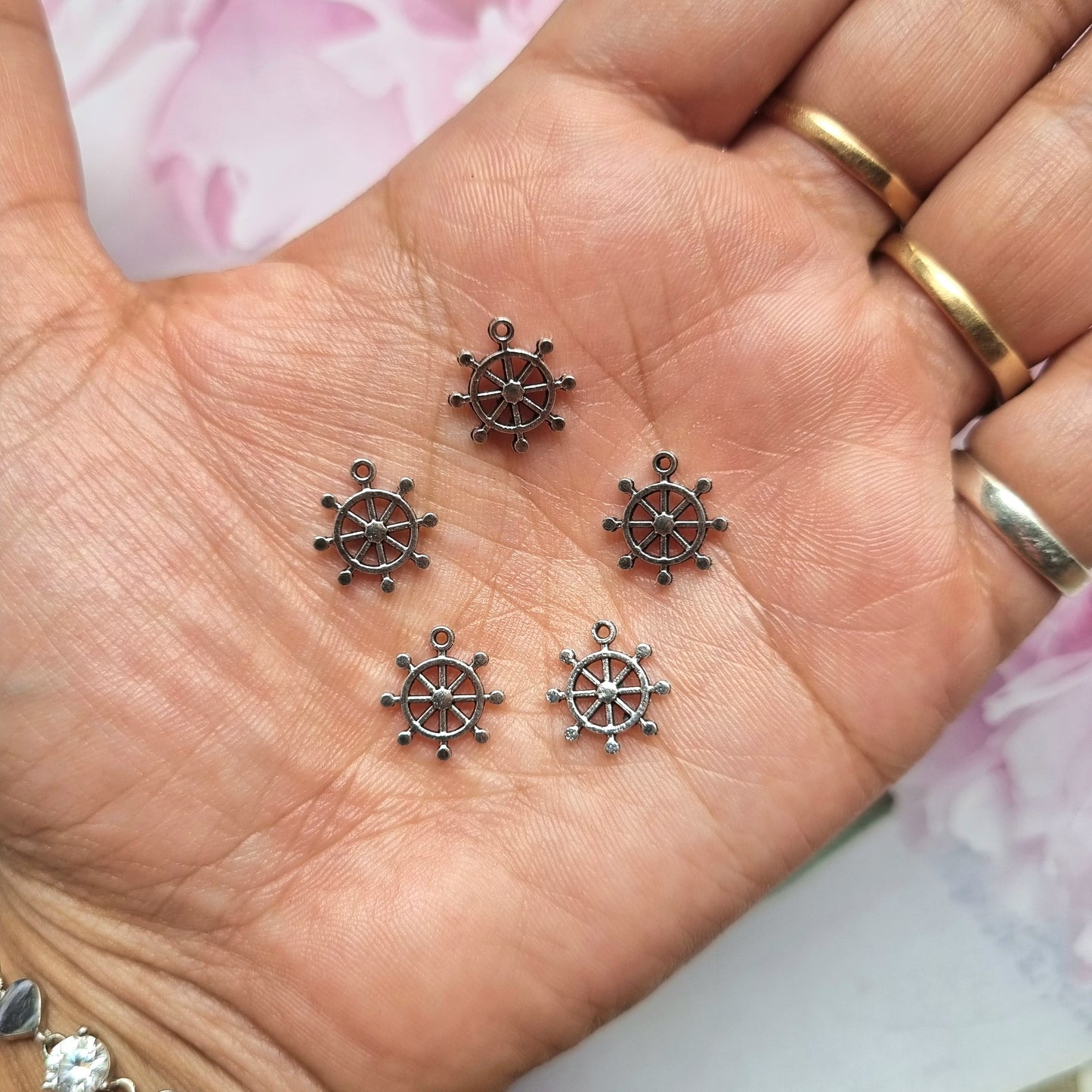 Metal Charms - Wheel