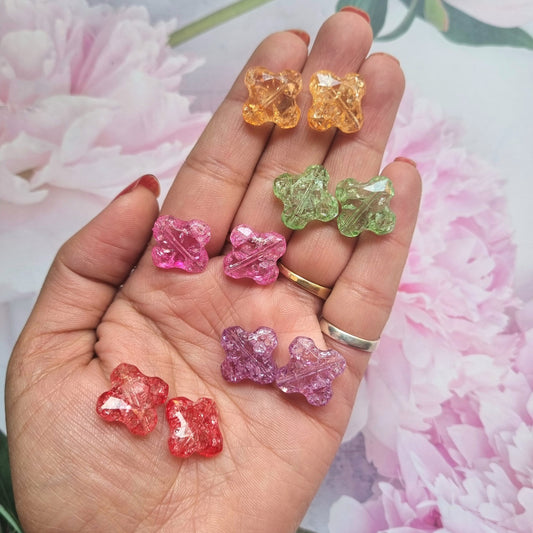 Acrylic Clover-like Beads