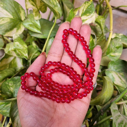 Transparent Coloured Glass Beads (6mm)