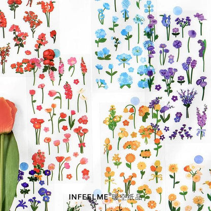 Floral PET Stickers