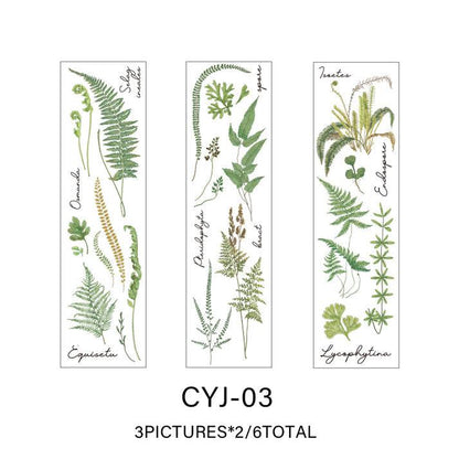 Plant and Butterfly PET Sticker