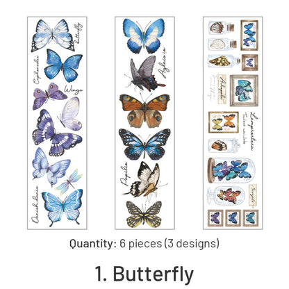 Plant and Butterfly PET Sticker