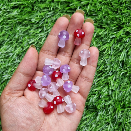 Premium Glass Beads - Frost Mushroom