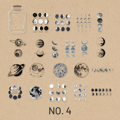 Shape of Nature Retro Plants PET Sticker Pack