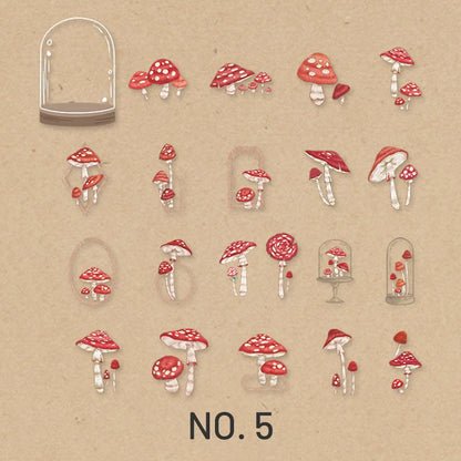 Shape of Nature Retro Plants PET Sticker Pack