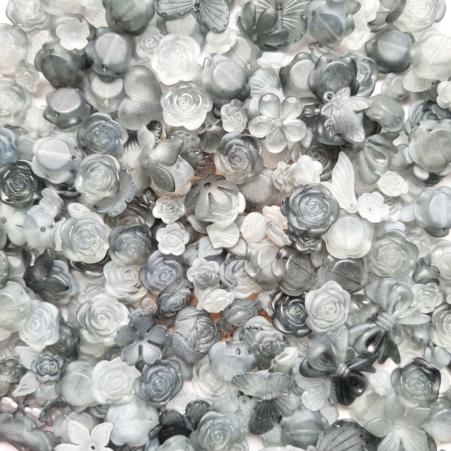 Beads Soup - Shaded Black and White