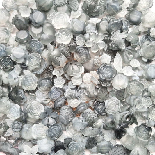 Beads Soup - Shaded Black and White